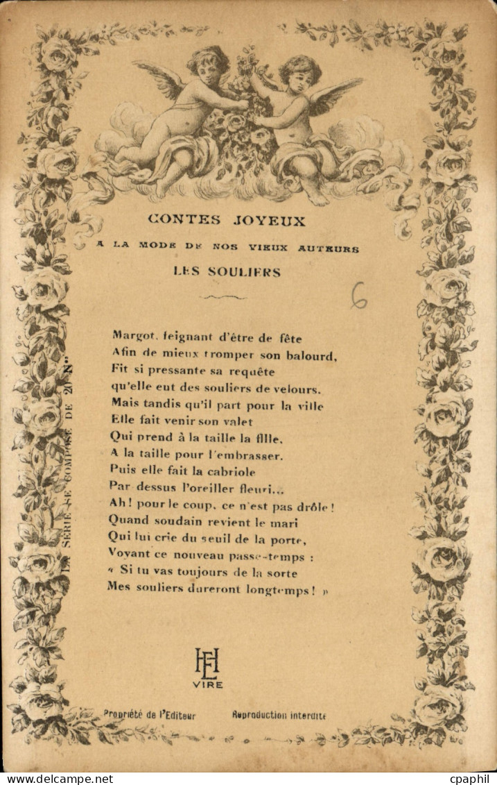 CPA Contes Joyeux a la mode de sos vieux auteurs les Souliers