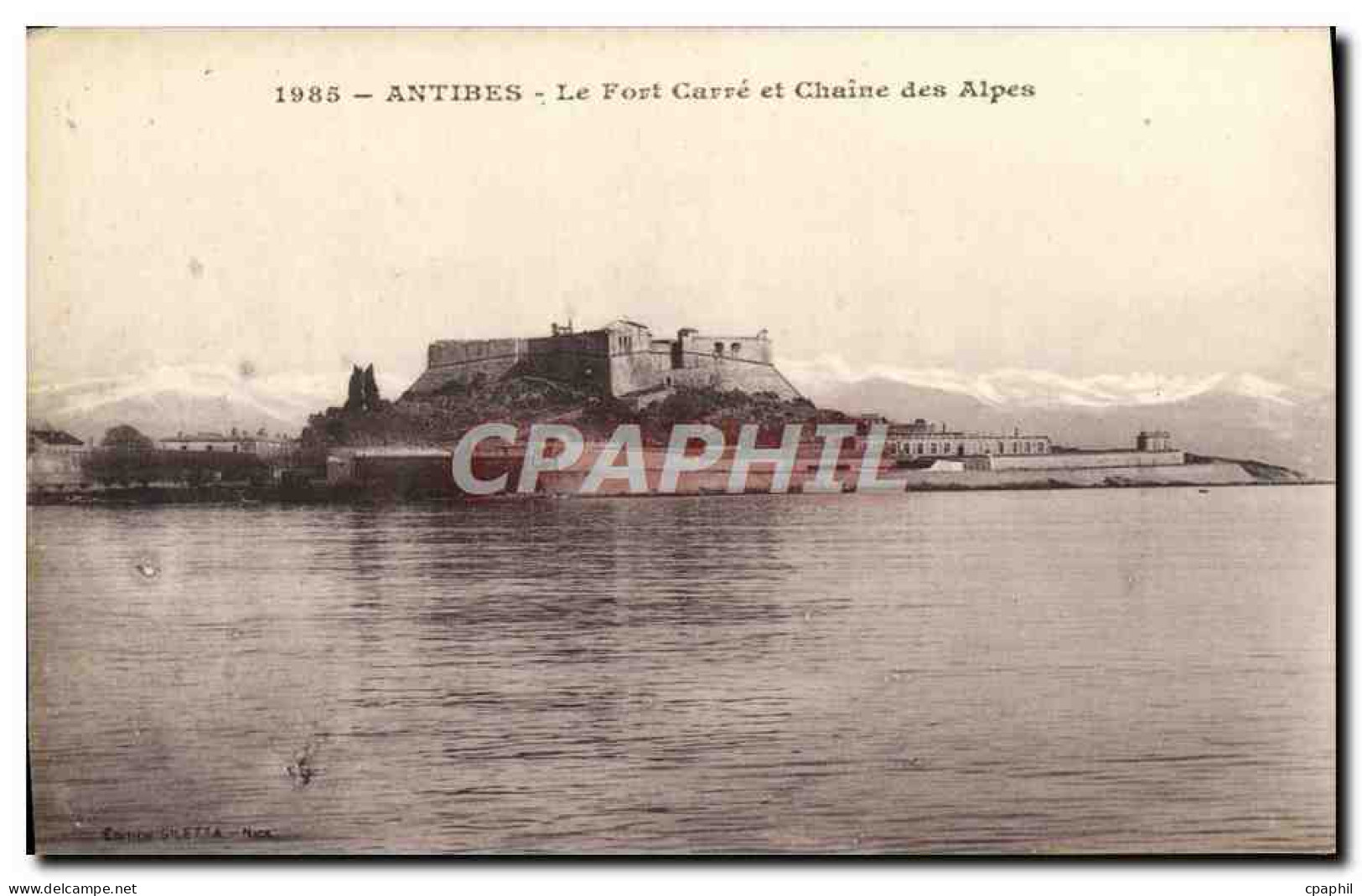 CPA Contes Le Fort Carre et chaine des Alpes