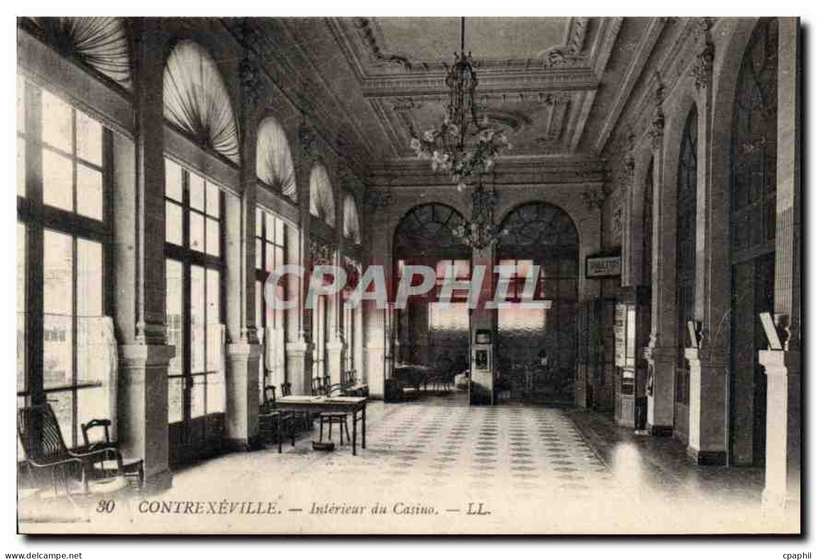 CPA Contrexeville Interieur du Casino