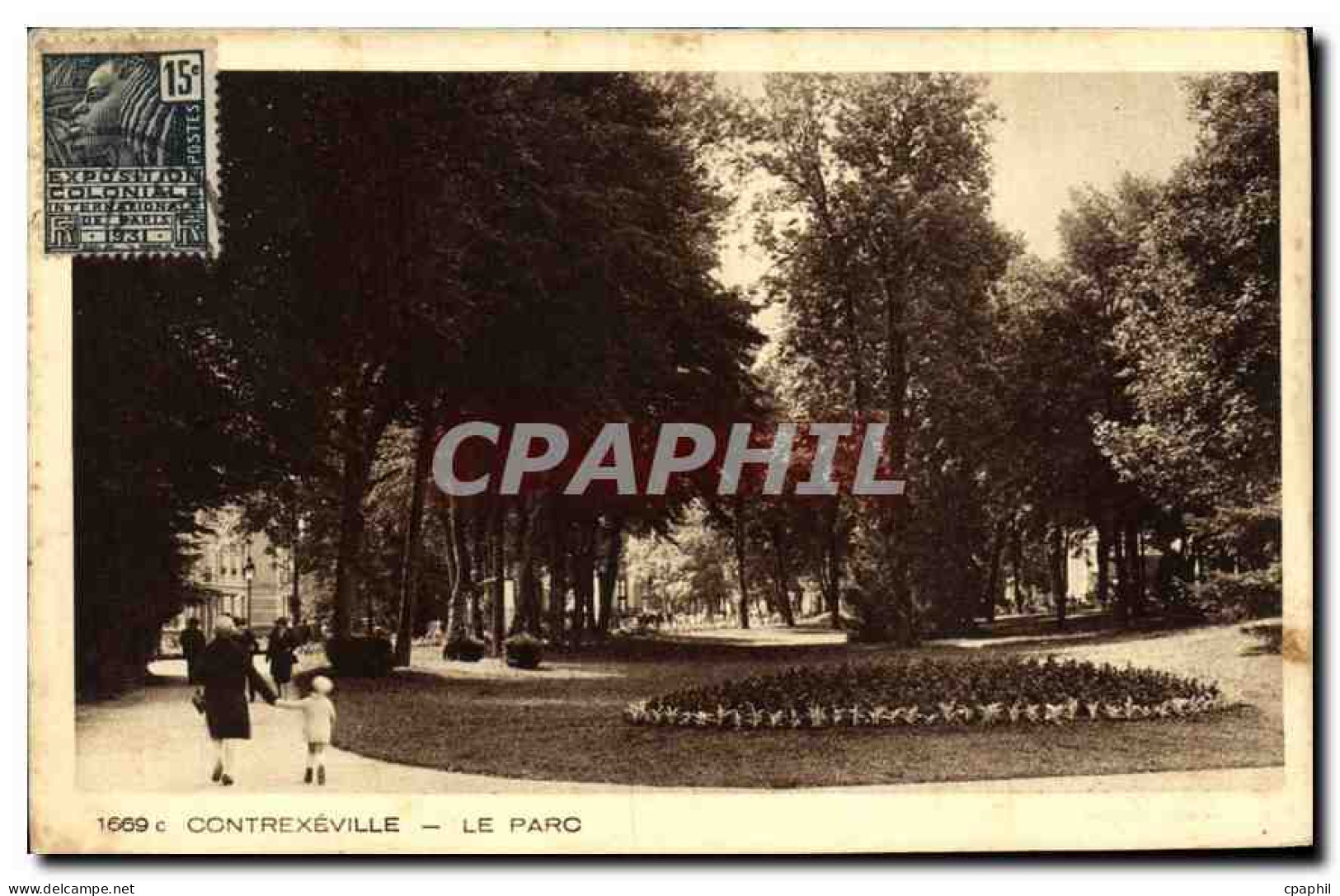 CPA Contrexeville Le Parc