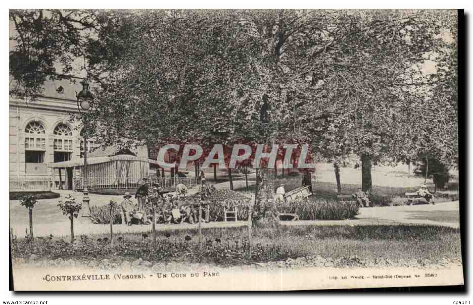 CPA Contrexeville (Vosges) Un Coin Du Parc