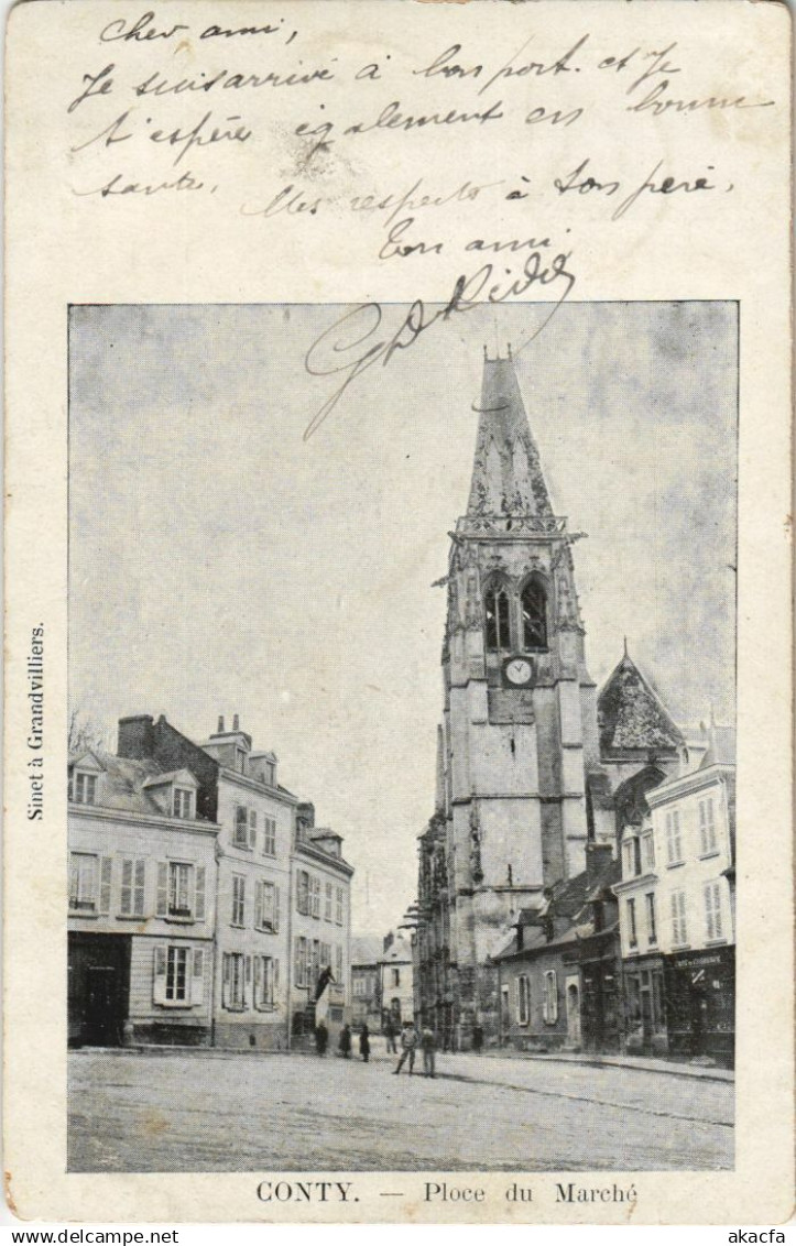 CPA CONTY Place du Marché (751070)