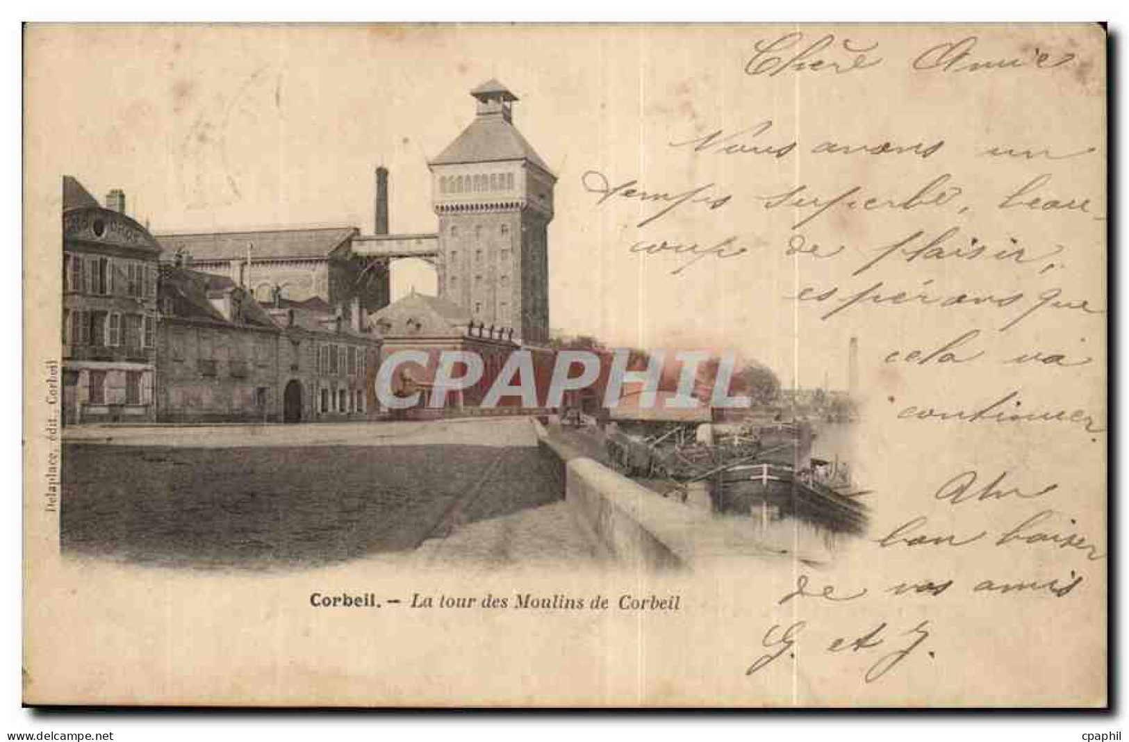 CPA Corbeil la tour des moulins de Creteil