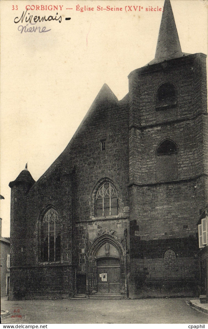 CPA Corbigny Eglise Saint Seine