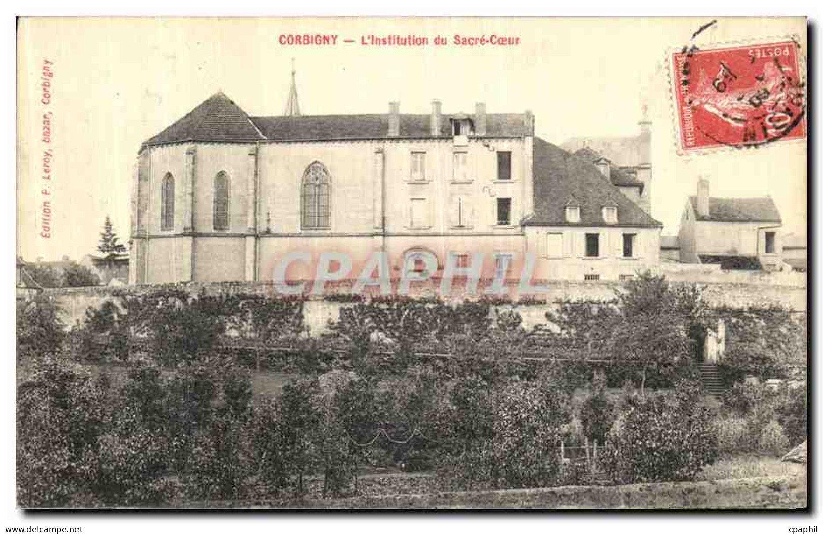 CPA Corbigny L Institution du Sacre Coeur