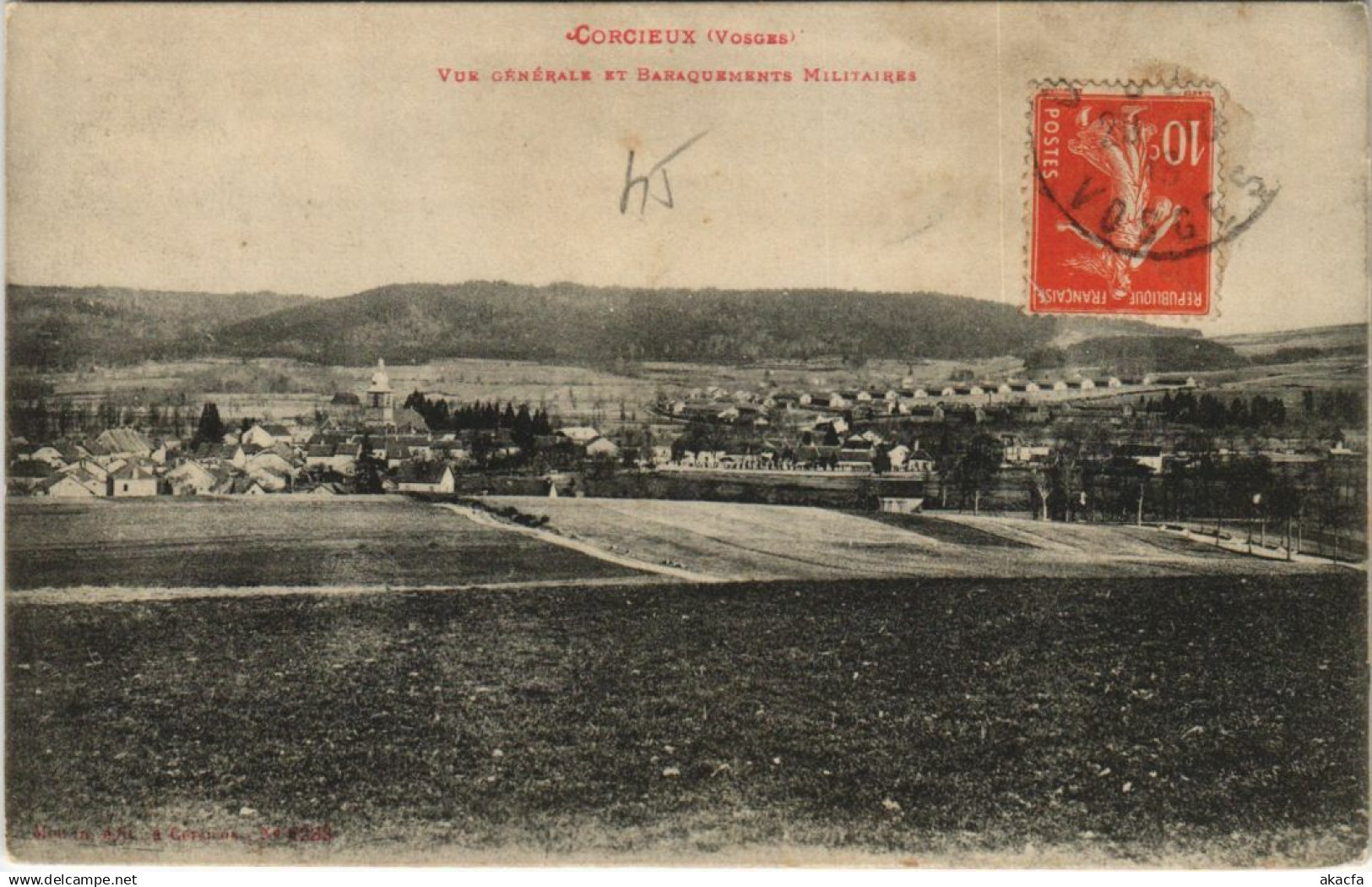CPA CORCIEUX - Vue générale et (153735)