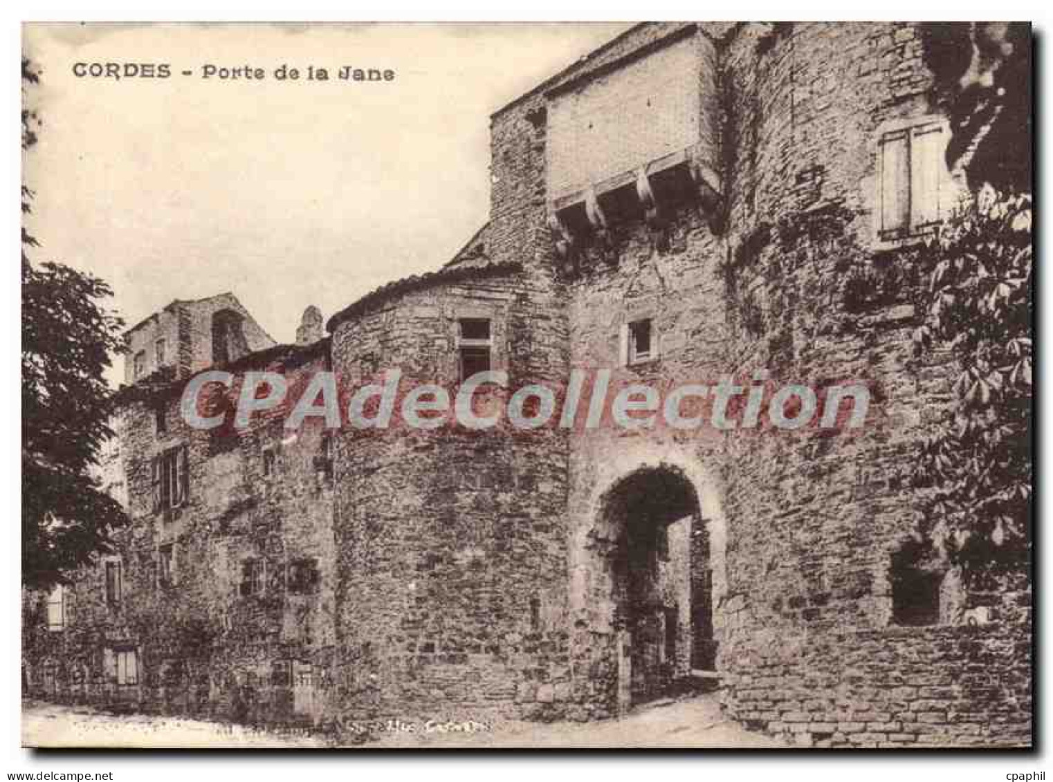 CPA Cordes Porte De la Jane