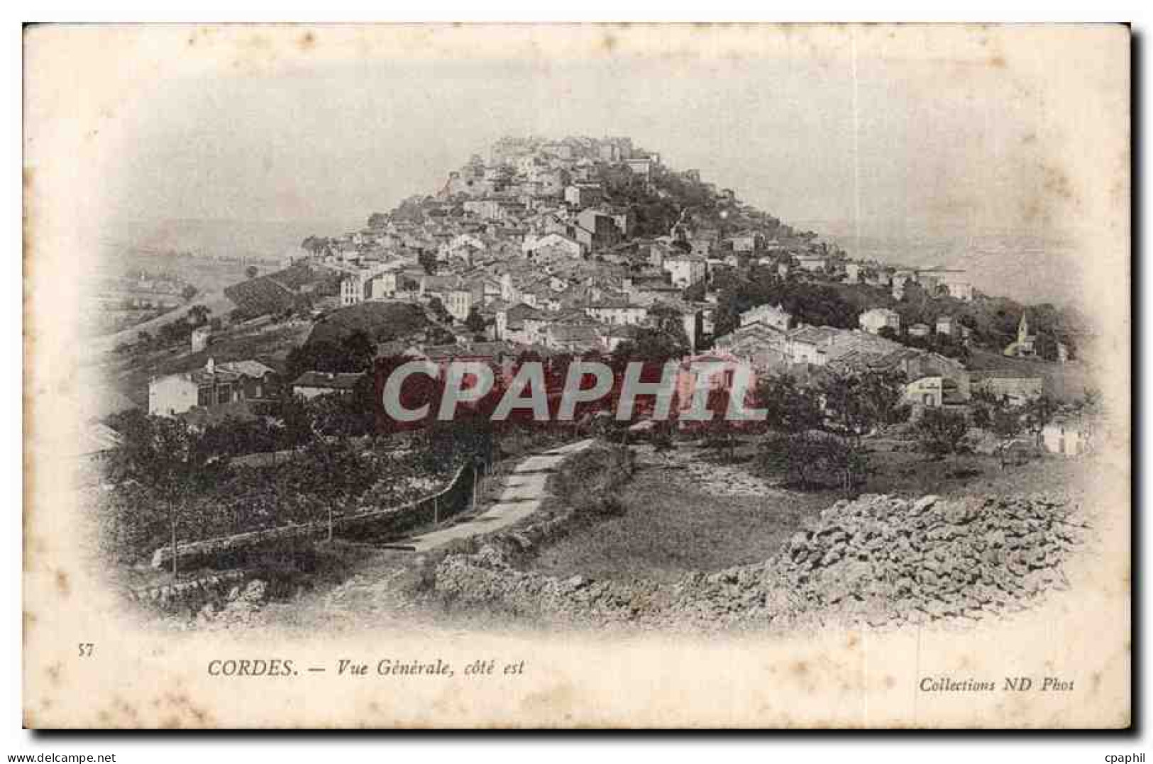CPA Cordes Vue generale