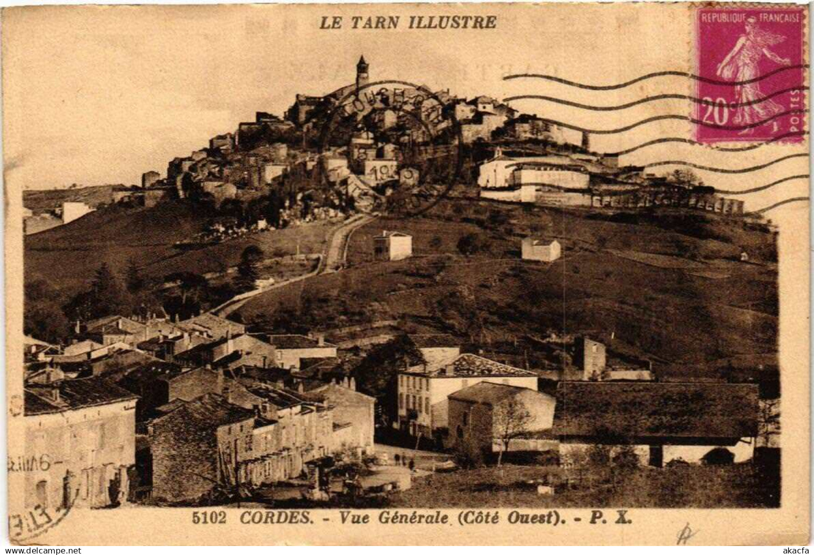 CPA CORDES Vue générale (615127)