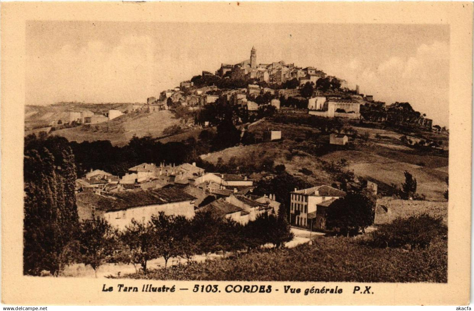 CPA CORDES Vue générale (615139)