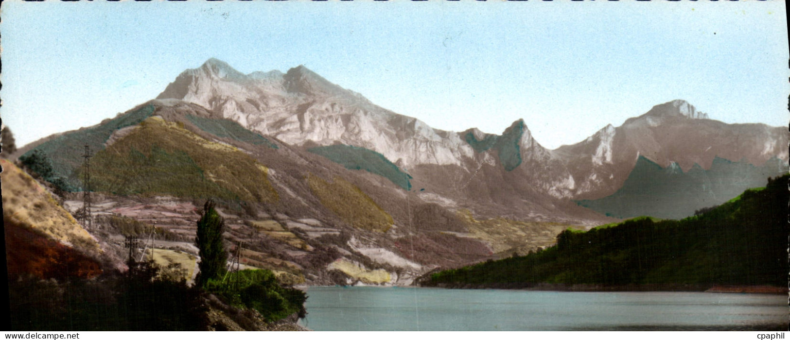 CPA Corps Isere le Lac du Sautel et la Chaine du Faraud