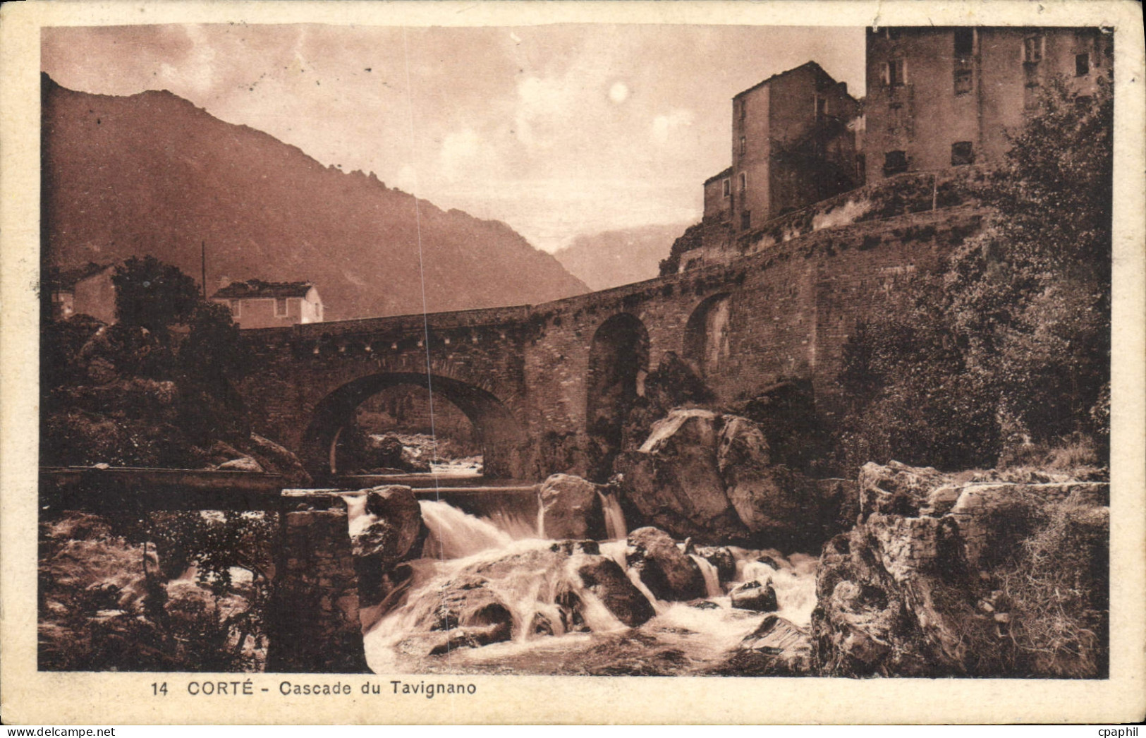 CPA Corte Cascade Du Tavignano