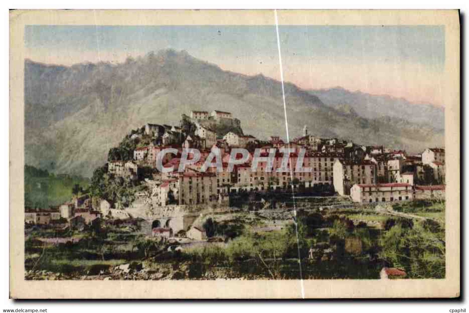 CPA Corte Vue generale Corse Corsica