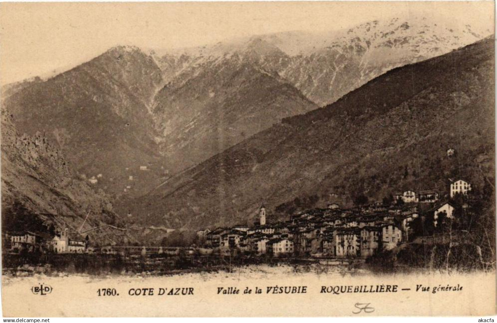 CPA Cote d'Azur -Vallée de la VÉSUBIE ROQUEBILLIERE -Vue générale (261919)