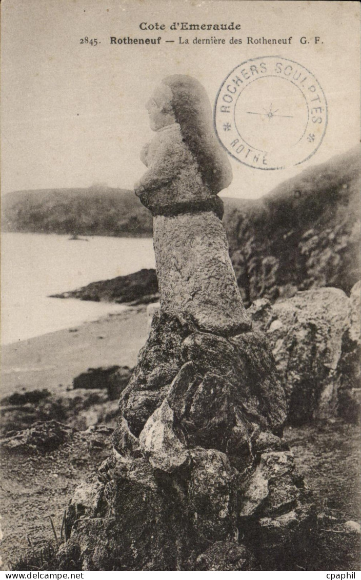 CPA Cote D'Emeraude Rotheneuf La Derniere Des Rotheneuf