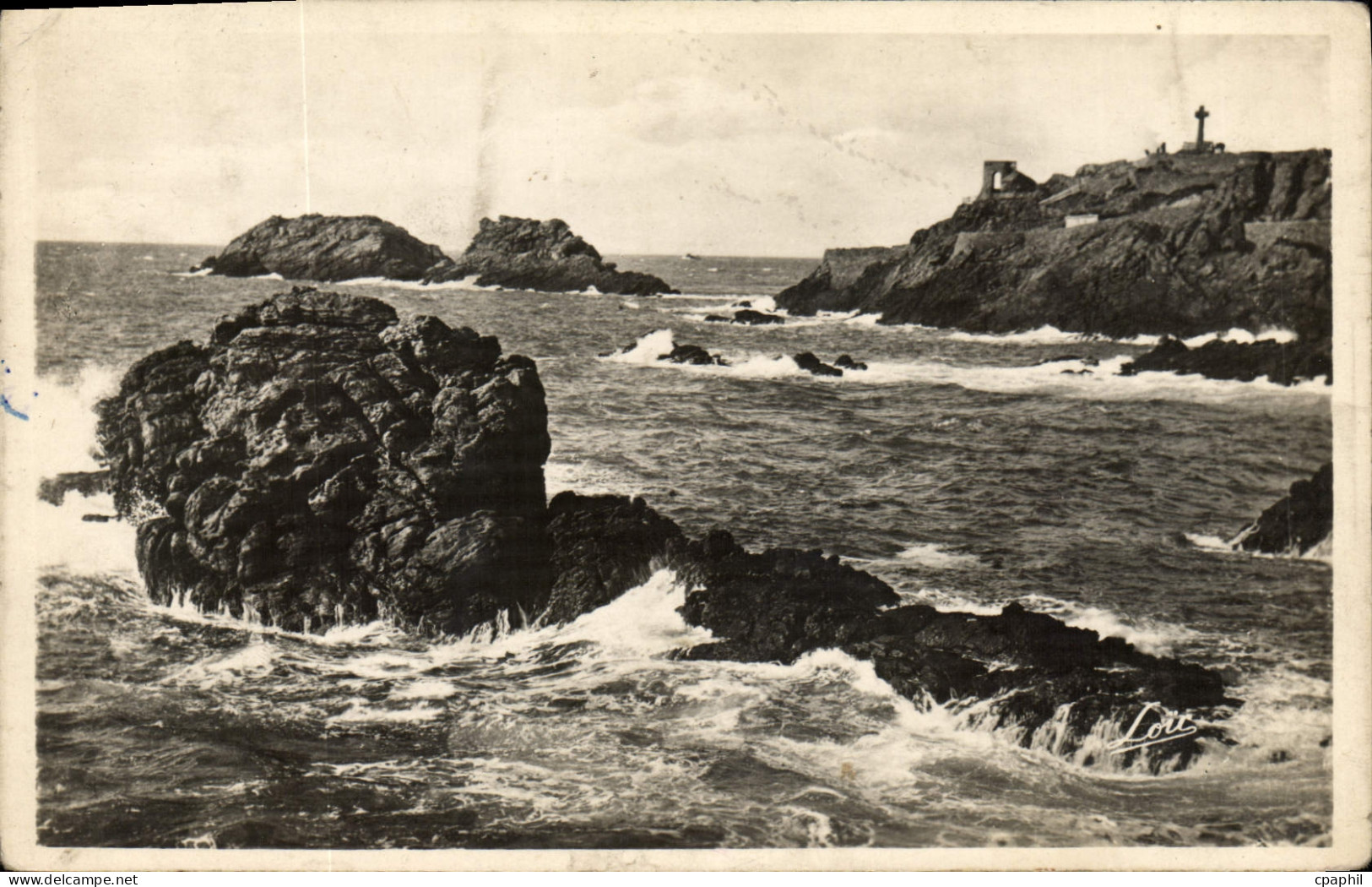 CPA Cote d'Emeraude Saint Lunaire Fointe du Decolle