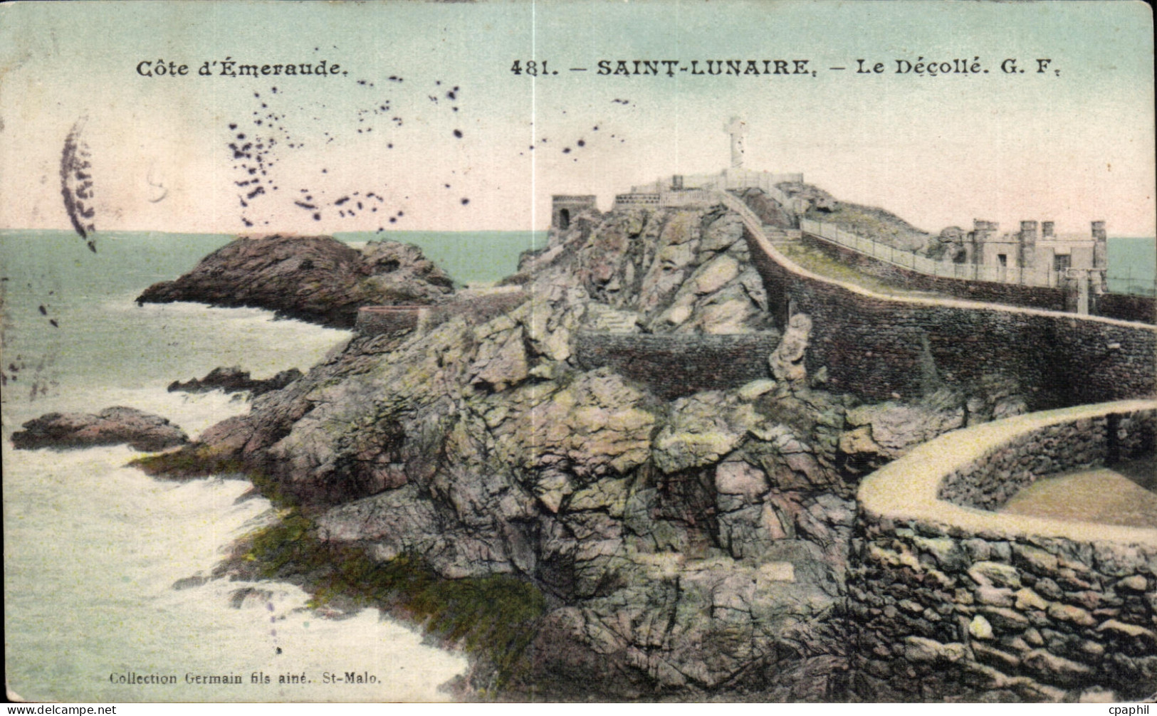 CPA Cote d Emeraude Saint Lunaire Le Decolle
