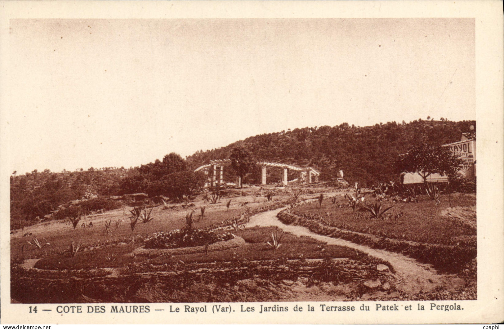 CPA Cote des Maures Le Rayol Var Les Jardins de la Terrasse du Patek et la Pergola