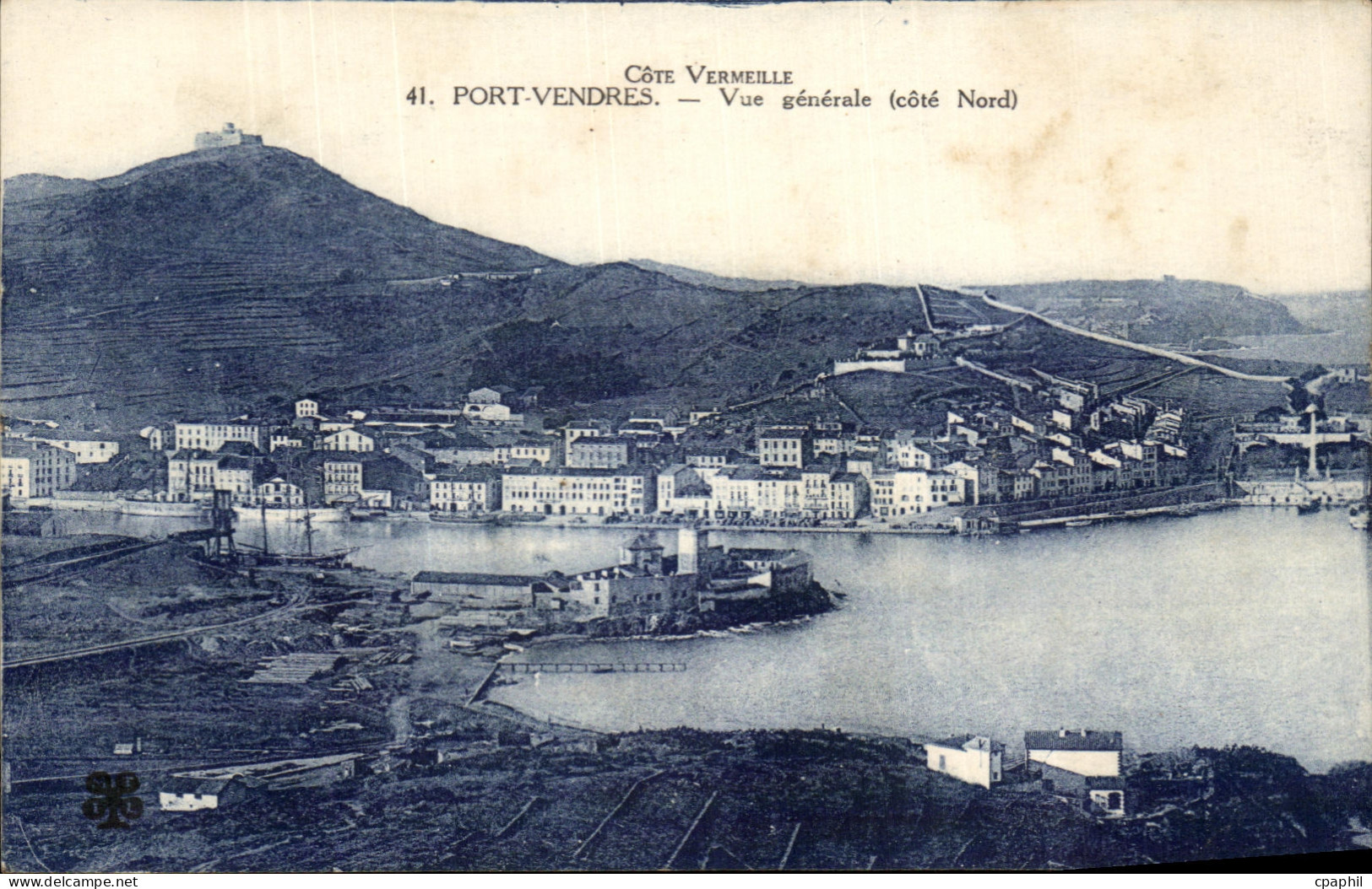 CPA Cote Vermeille Port Vendres Vue Generale
