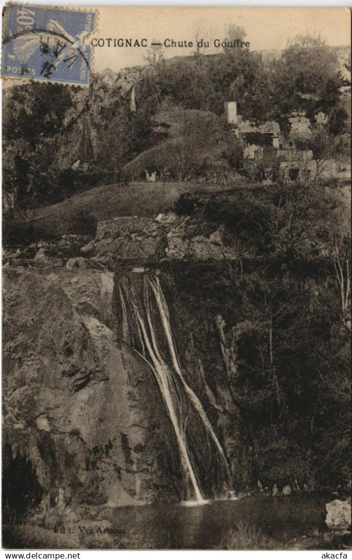CPA COTIGNAC Chute du Gouffre (1112981)