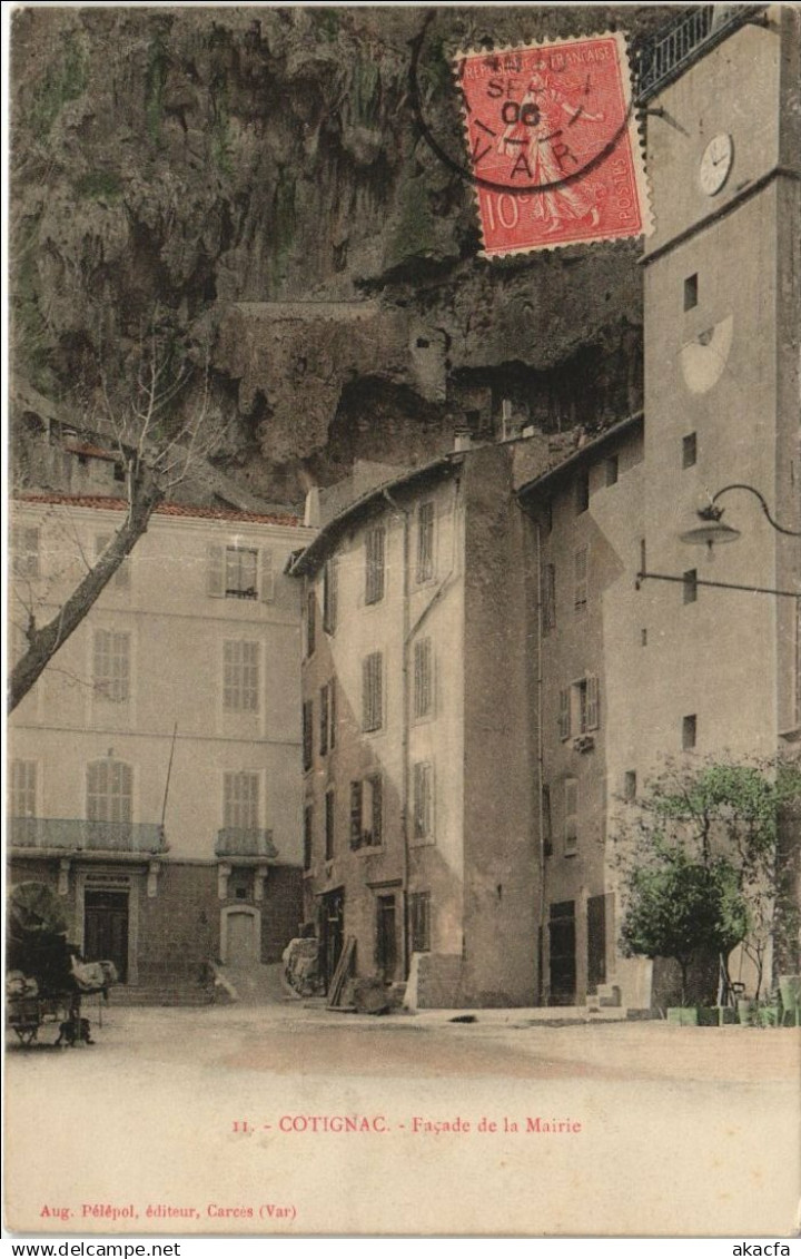 CPA COTIGNAC Facade de la Maire (1111429)