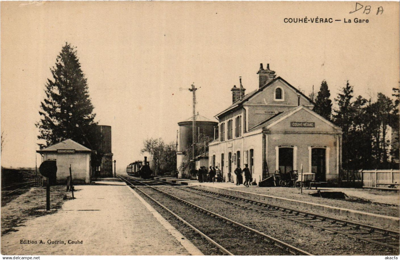CPA COUHE-VERAC - La Gare (365913)