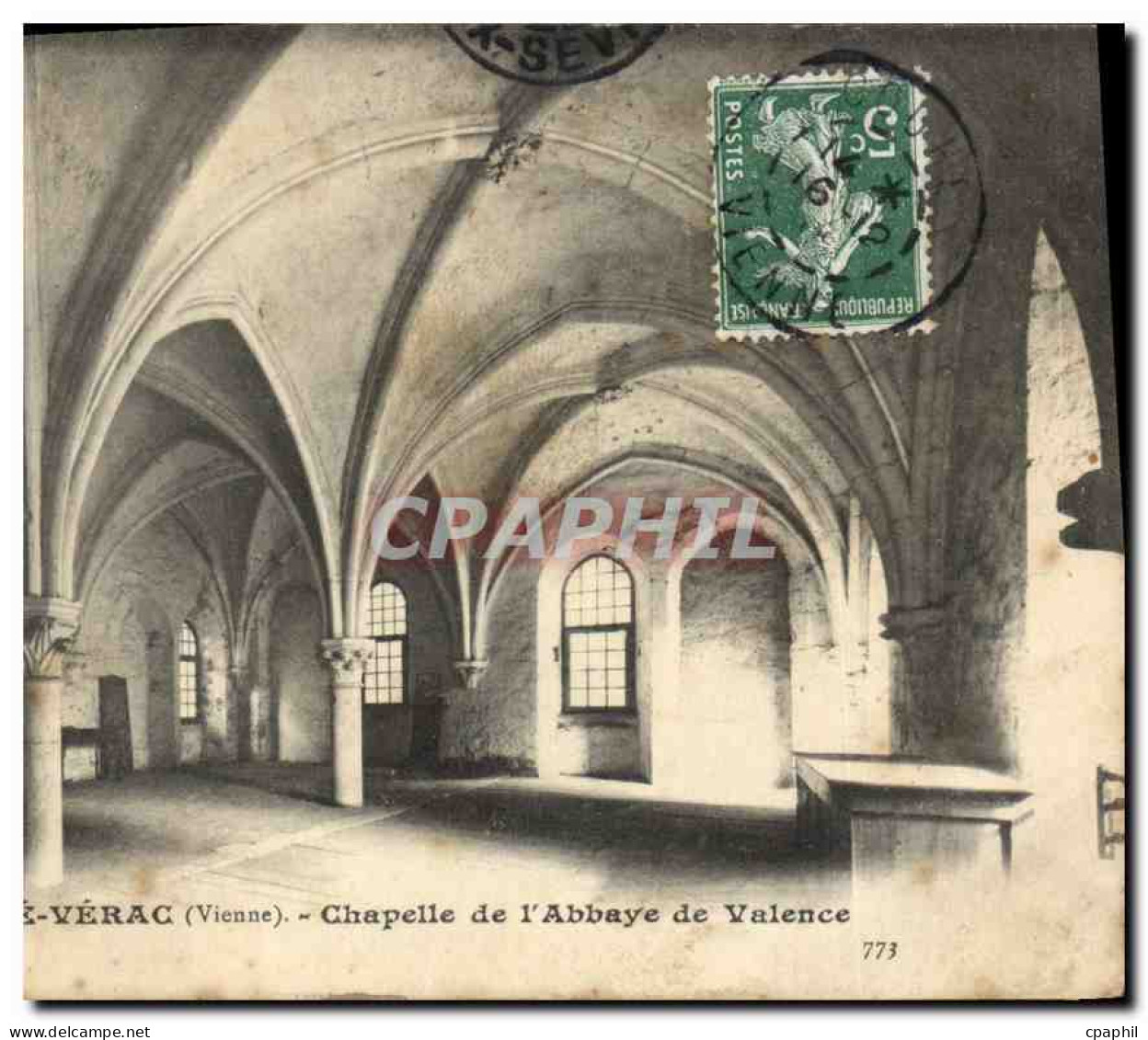 CPA Couhe Verac Vienne Chapelle de l'Abbaye de Valence