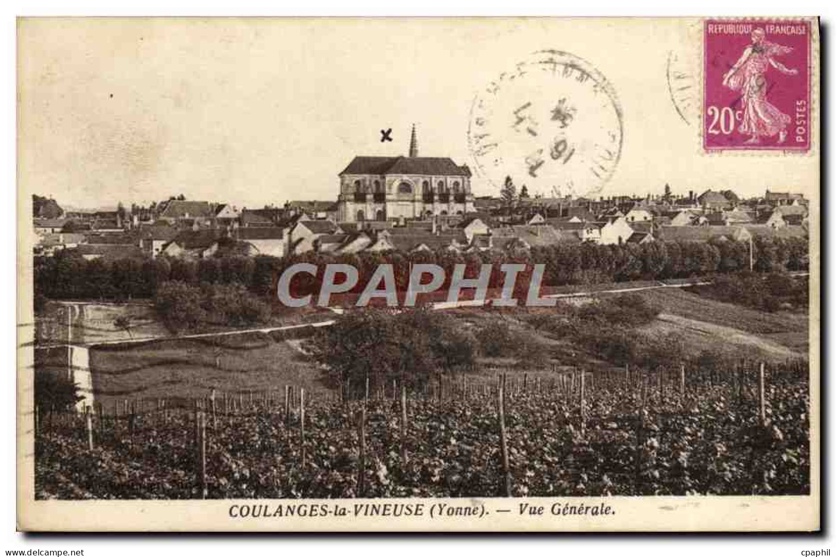 CPA Coulanges la Vineuse Vue generale