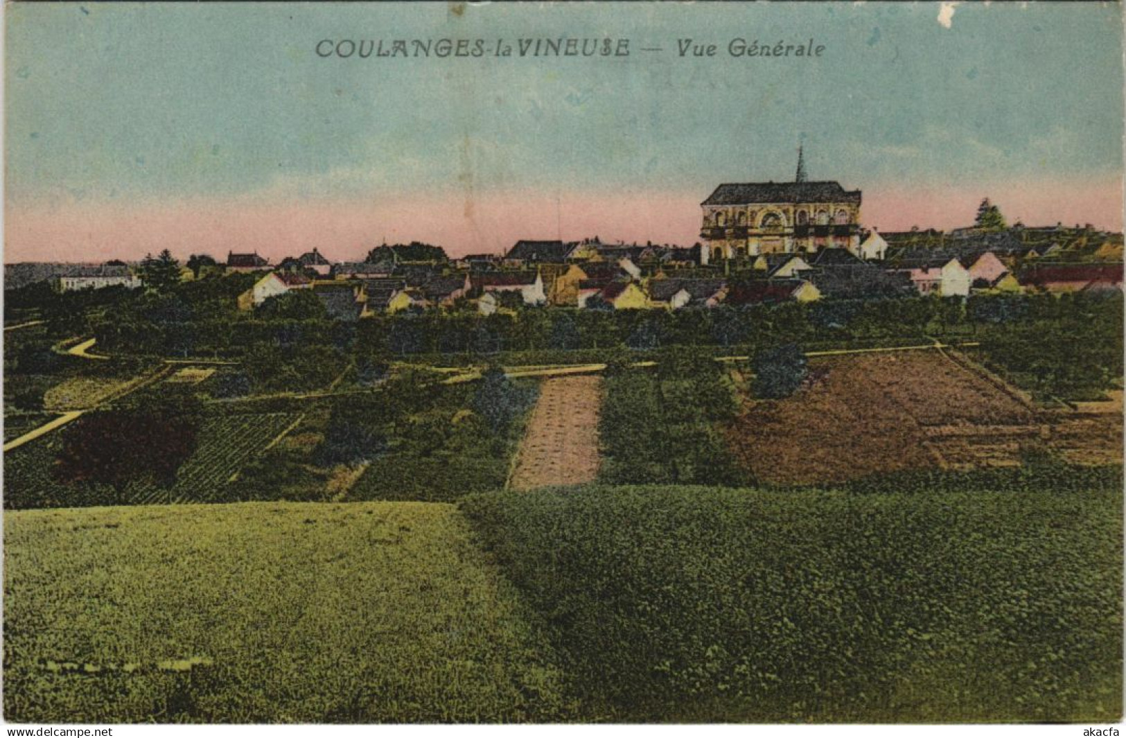 CPA COULANGES-la-VINEUSE Vue Generale (1198540)