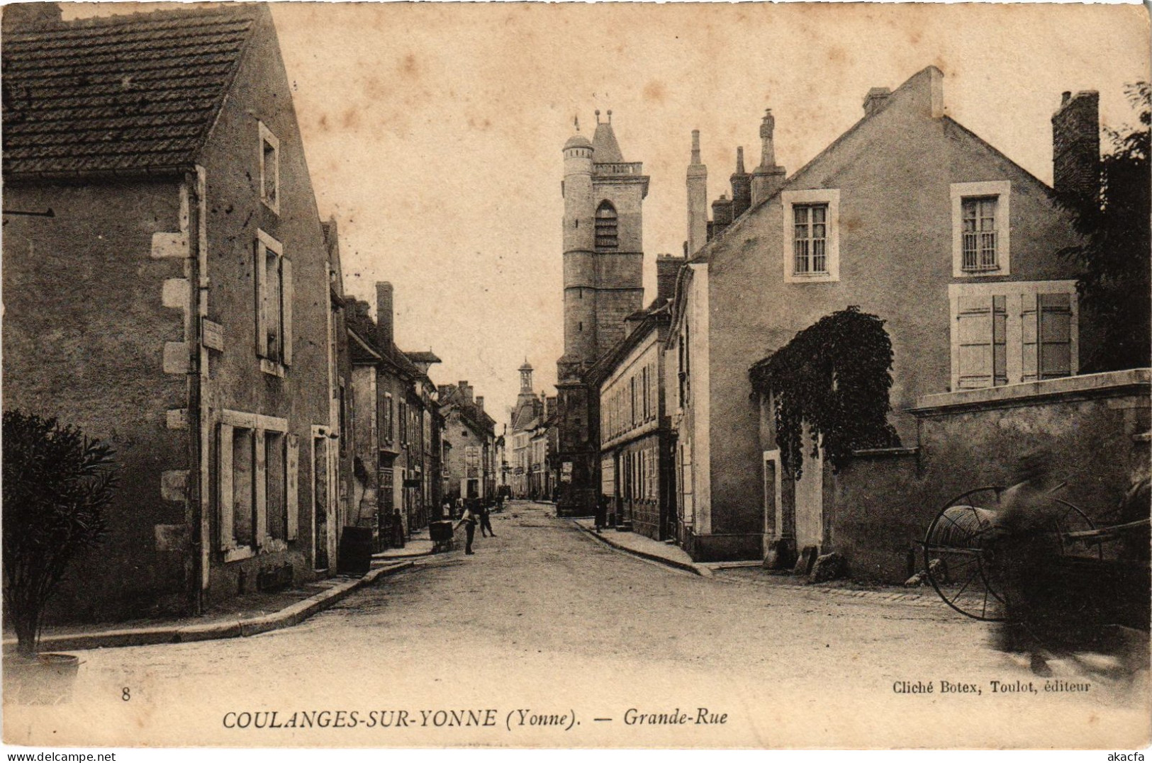 CPA Coulanges-sur-Yonne Grande Rue FRANCE (1451515)