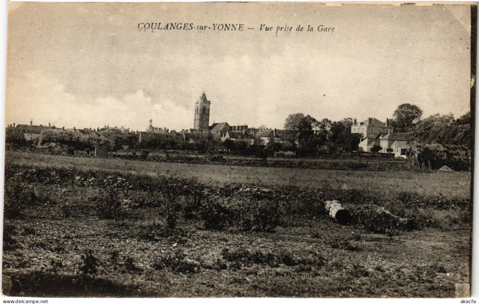 CPA Coulanges sur Yonne vue prise de la gare (1478346)