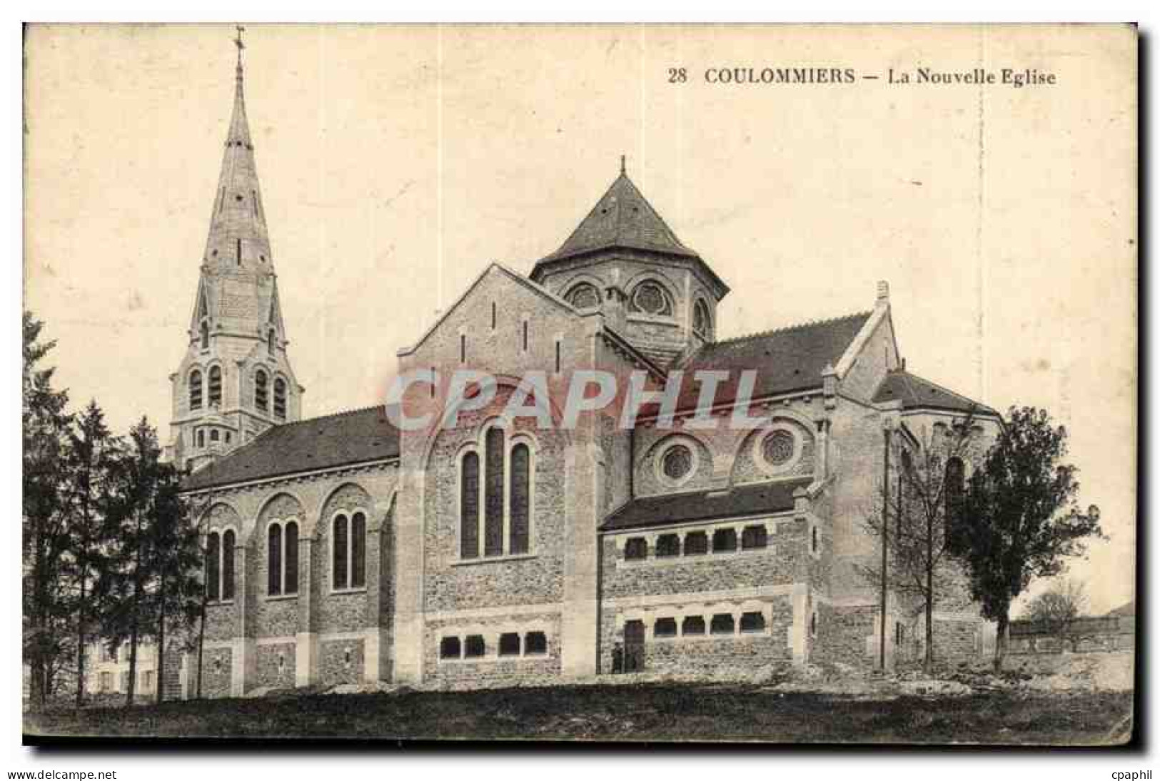 CPA Coulommiers La nouvelle eglise