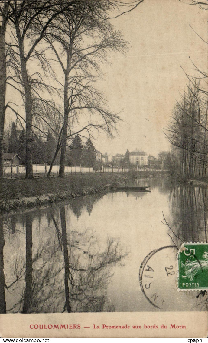 CPA Coulommiers la promenade aux Bords du Morin