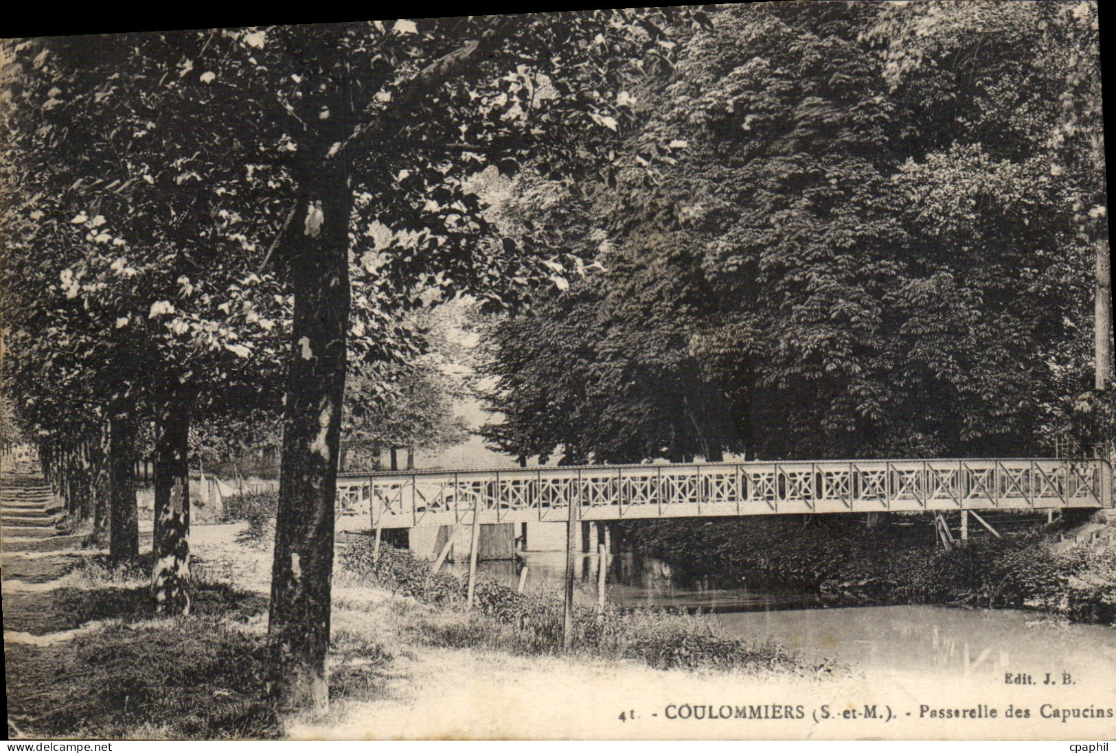 CPA Coulommiers Passerelle Des Capucins