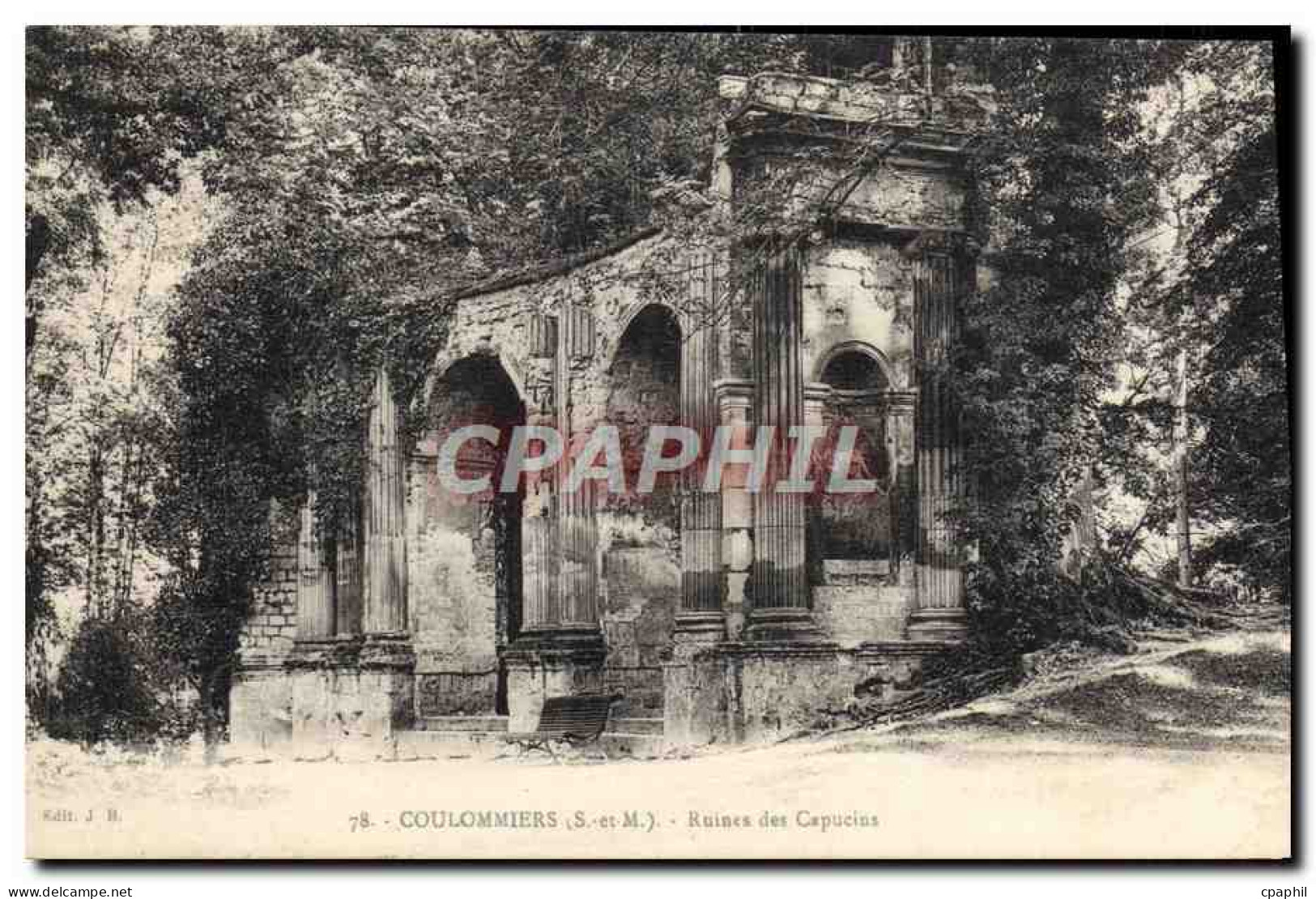 CPA Coulommiers Ruines Des Capucins