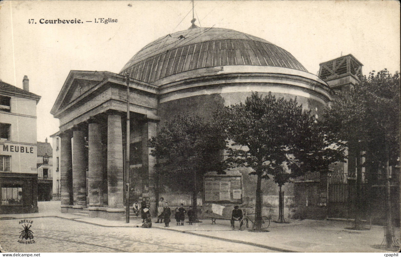 CPA Courbevoie L'eglise