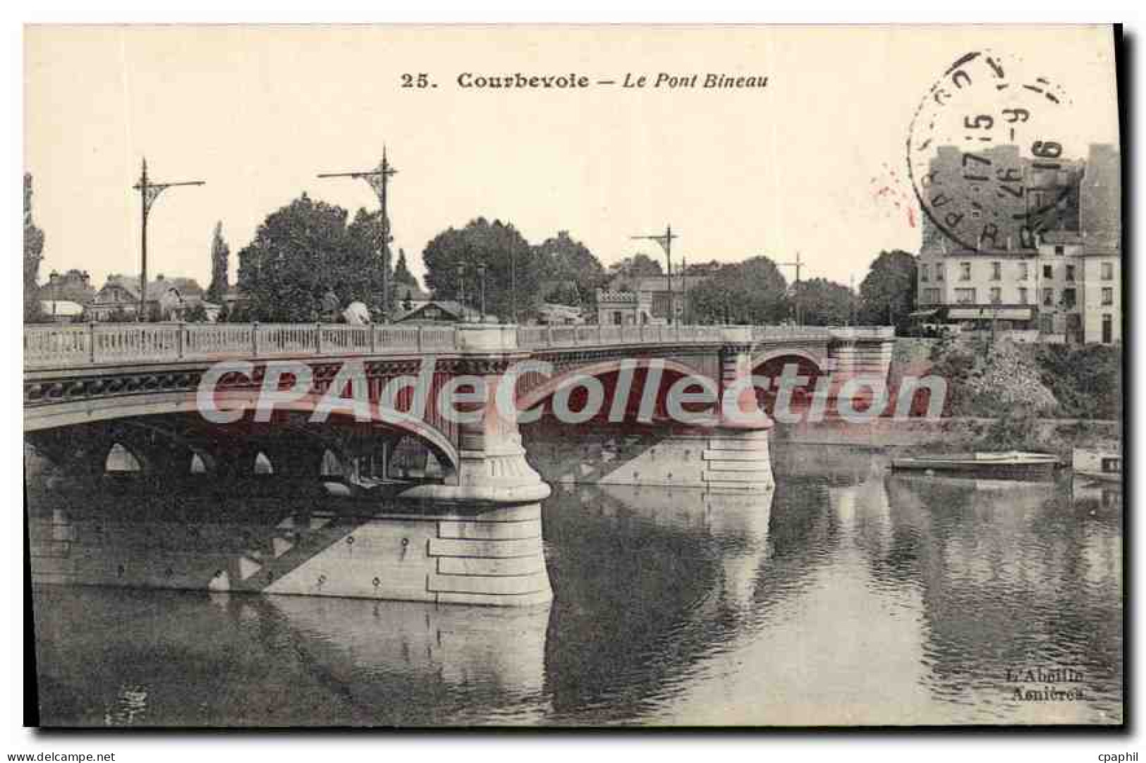 CPA Courbevoie Le Pont Bineau