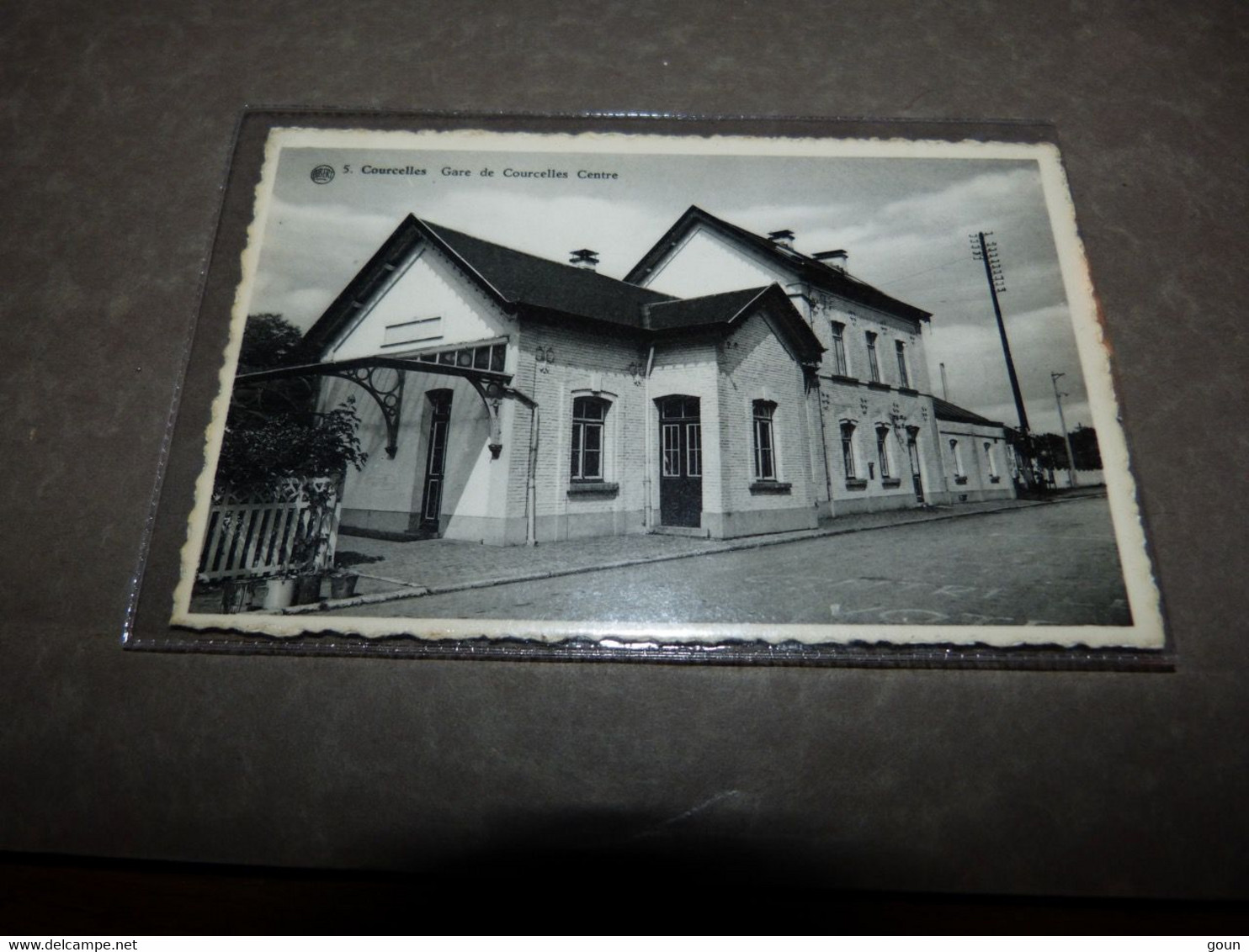 Cpa Courcelles Gare de Courcelles Centre