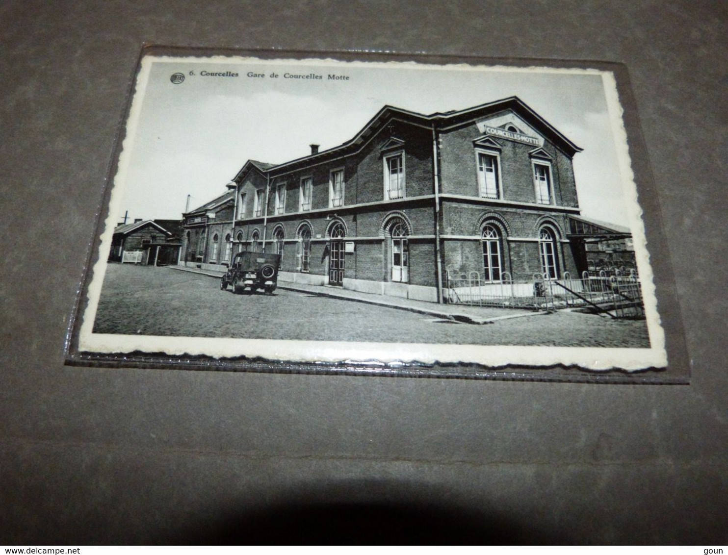 Cpa Courcelles Gare de Courcelles Motte