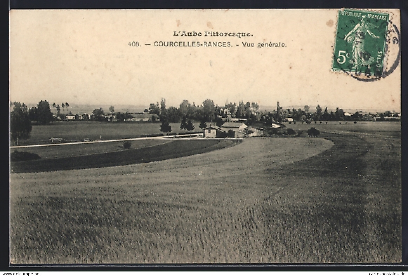 CPA Courcelles-Rances, Vue générale