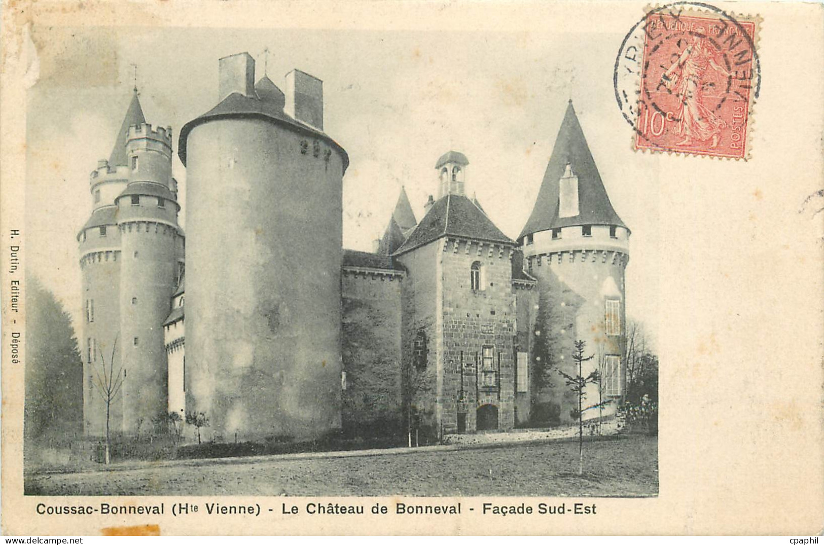 CPA Coussac Bonneval Hte Vienne Le Chateau de Bonneval Facade Sud Est