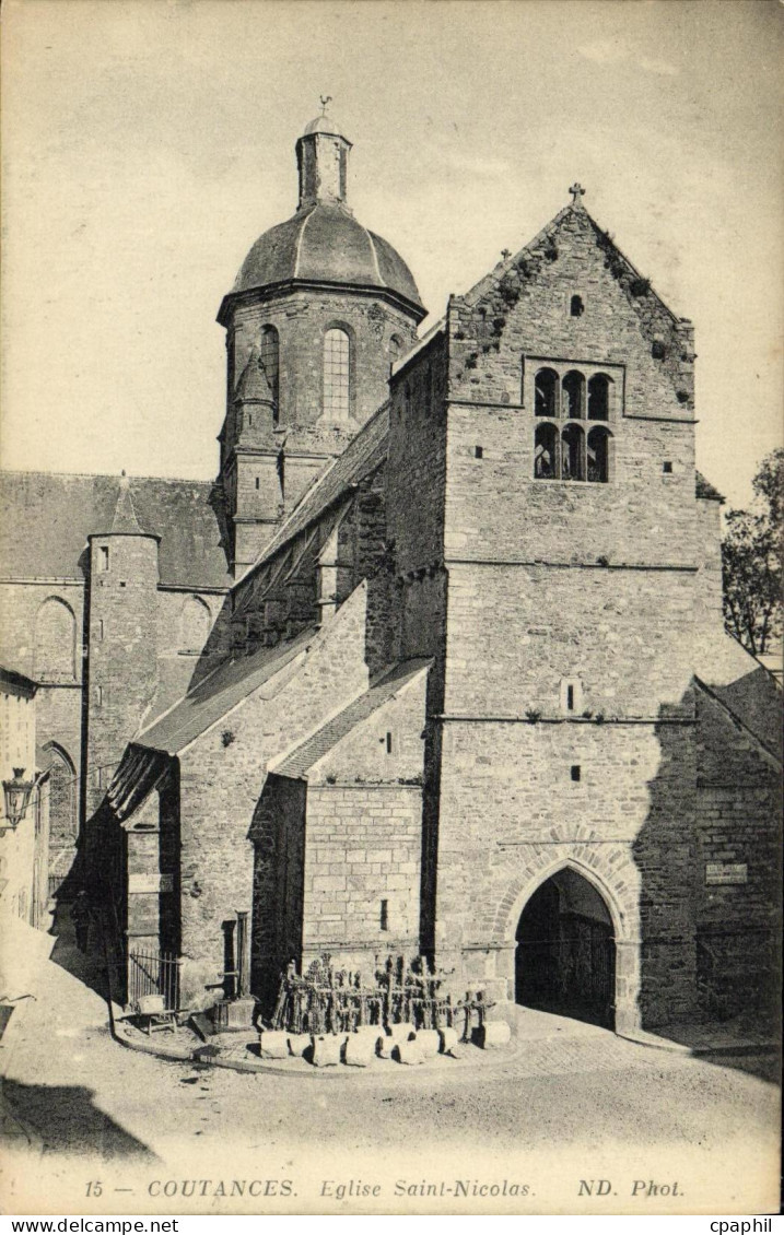 CPA Coutances Eglise Saint Nicolas