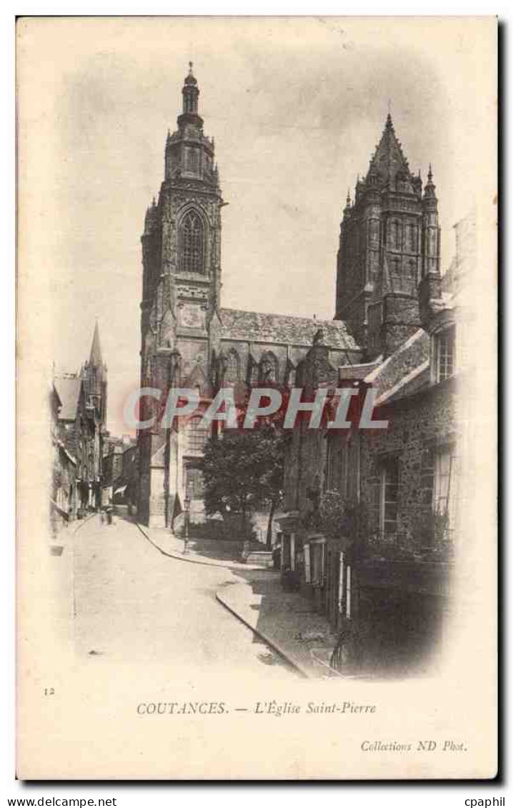 CPA Coutances L eglise Saint Pierre