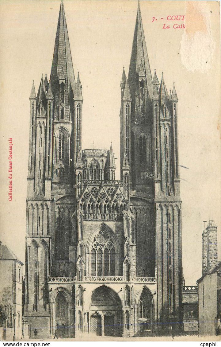 CPA Coutances La Cathedrale