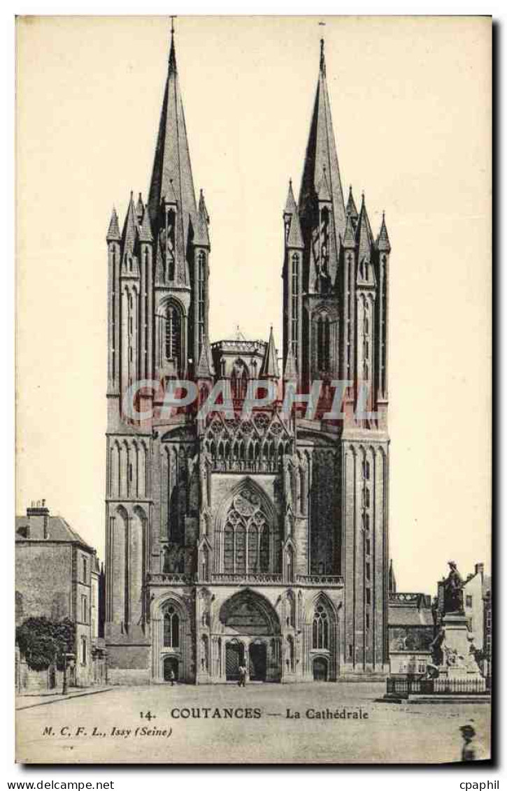 CPA Coutances La Cathedrale