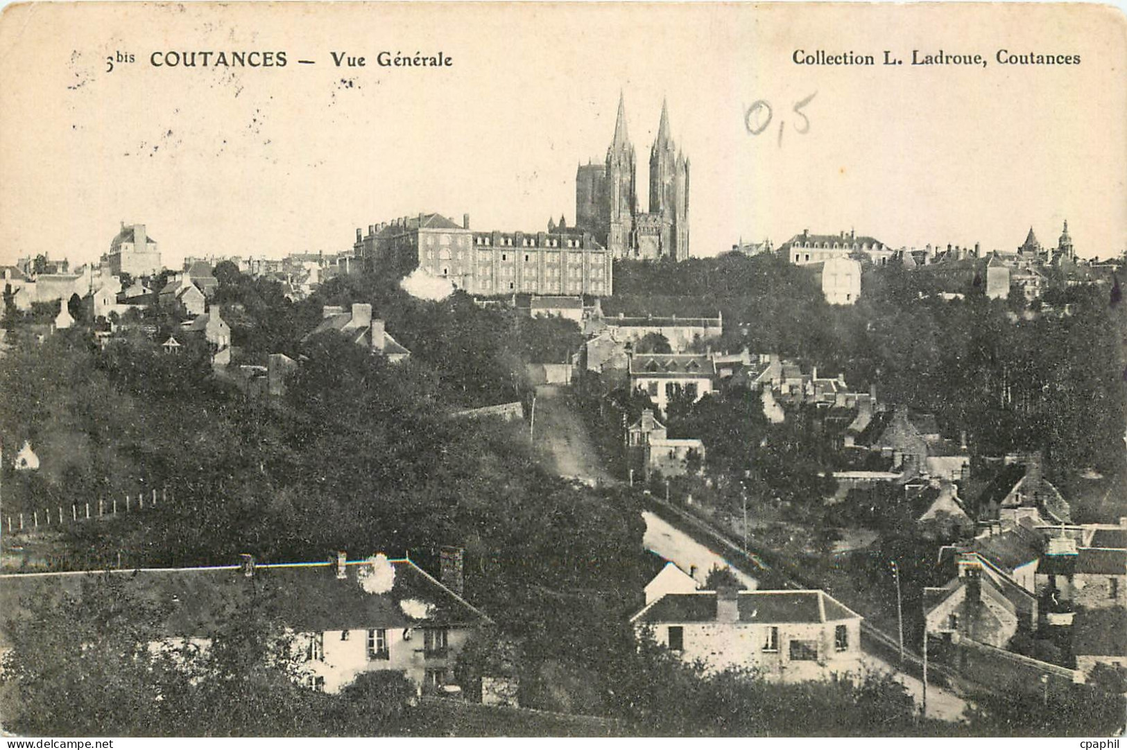 CPA Coutances Vue Generale