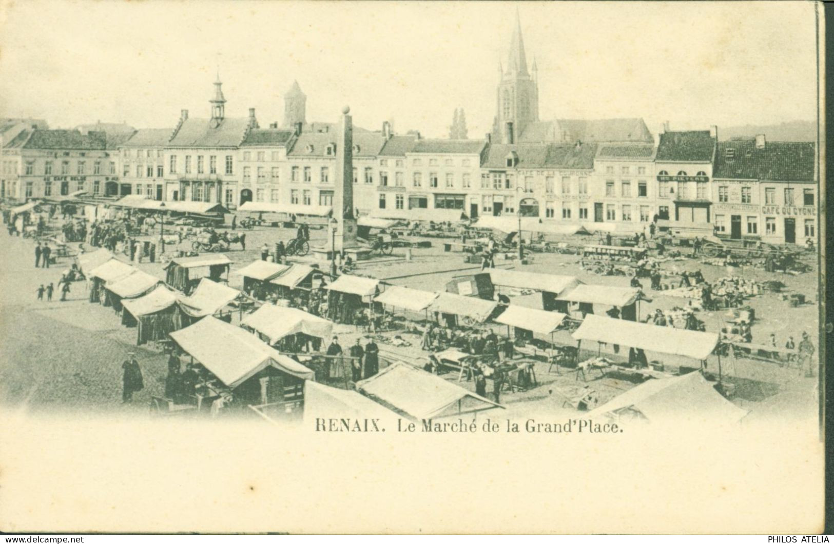 CPA CP Carte postale Belgique > Flandre orientale > Renaix Le marché de la Grand'place