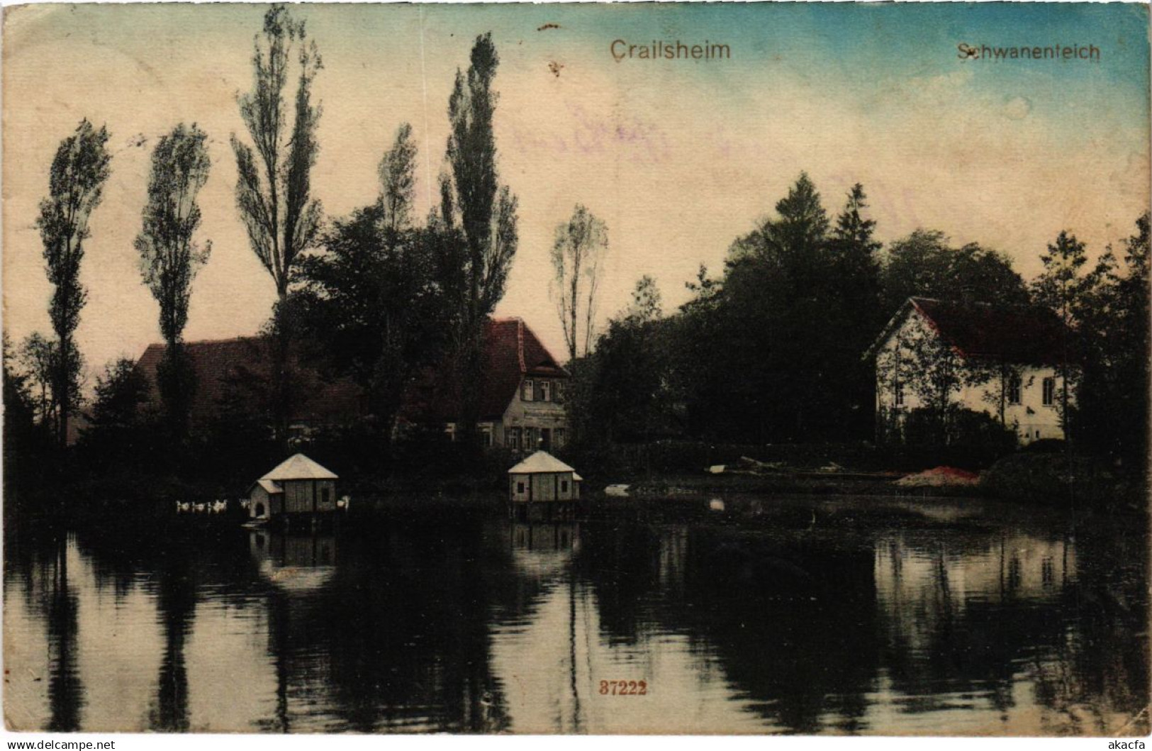 CPA Crailsheim Schwanenteich (922518)