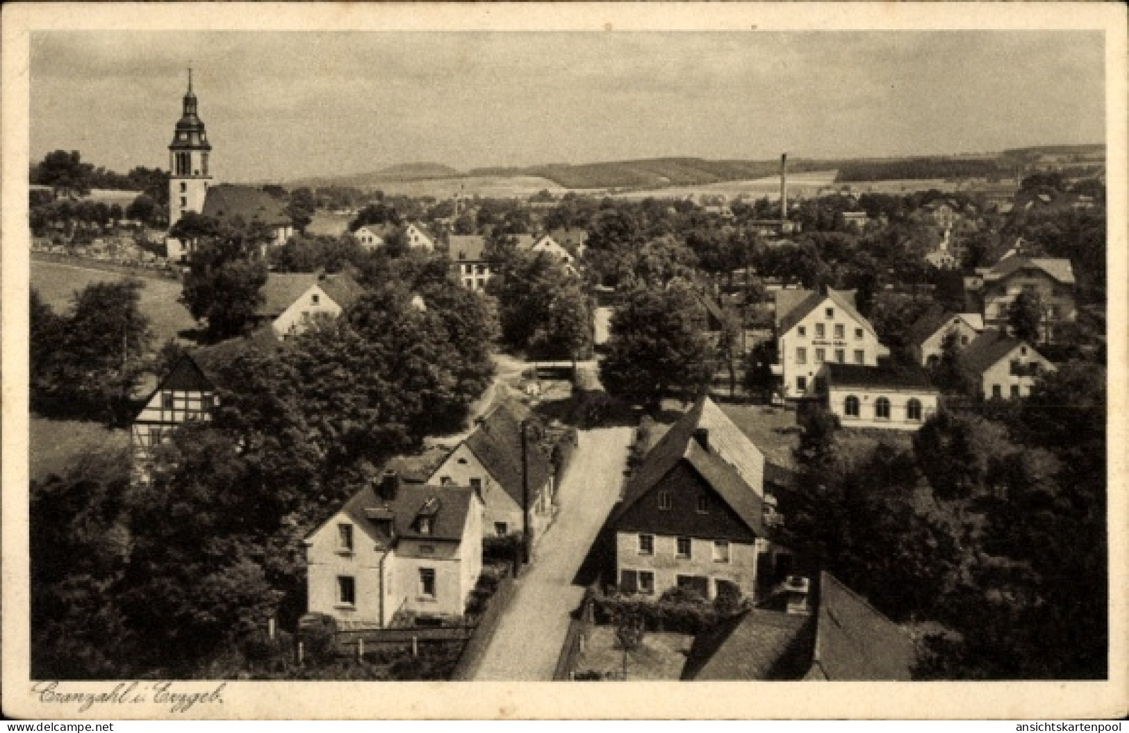 CPA Cranzahl Sehmatal im Erzgebirge, Gesamtansicht