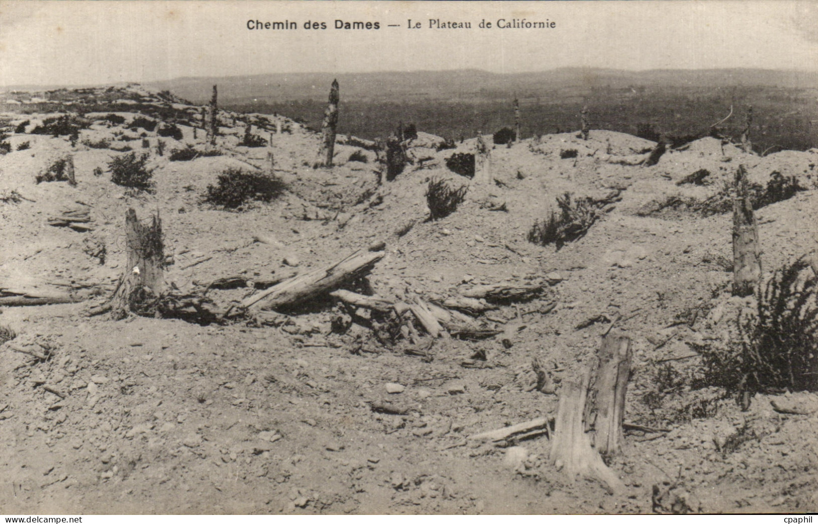 CPA Craonne Chemin des Dames Le Plateau de Californie Militaria